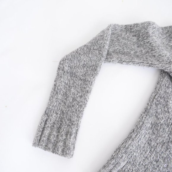 Theory Grey Knit Button Up Cardigan Size Medium - Picture 8 of 12